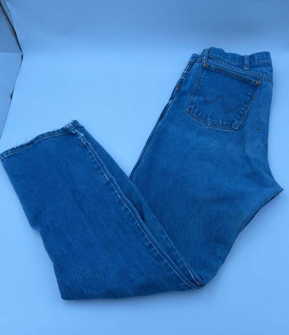 Vintage Style Wrangler 13MWZ Cowboy Cut Original Fit Jeans 38x34 - Picture 4 of 8